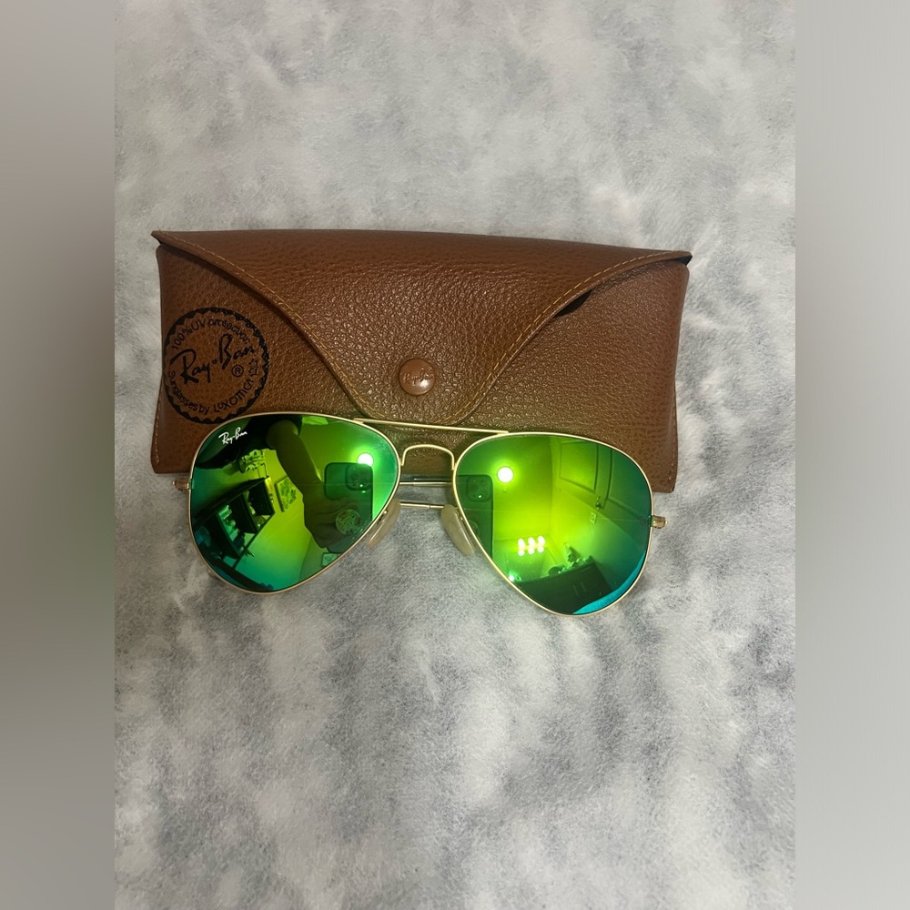 Ray-Ban Flash Aviator Green